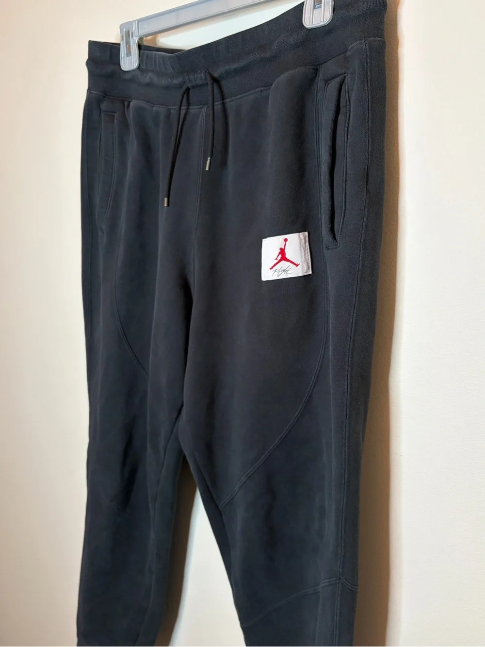 Jordan Black Fleece Sweatpants Men’s Large Vintage Y2K